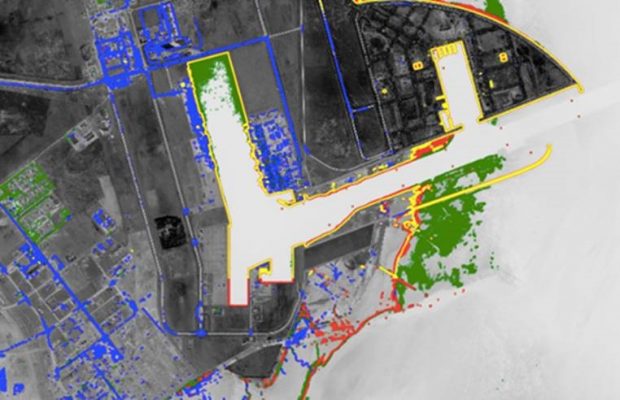 Use of image segmentation to define the coastline