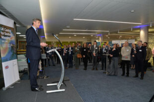 Peter Sparkes, Chief Executive of the UKHO, delivering his keynote speech