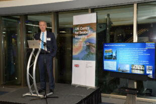 John Dillon-Leetch, Port Hydrographer at the Port of London Authority (PLA), presenting at the UK CSM