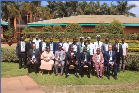Representatives of the AGLRsWG, including the UKHO’s Tim Lewis and Nicholas Swadling, in Malawi